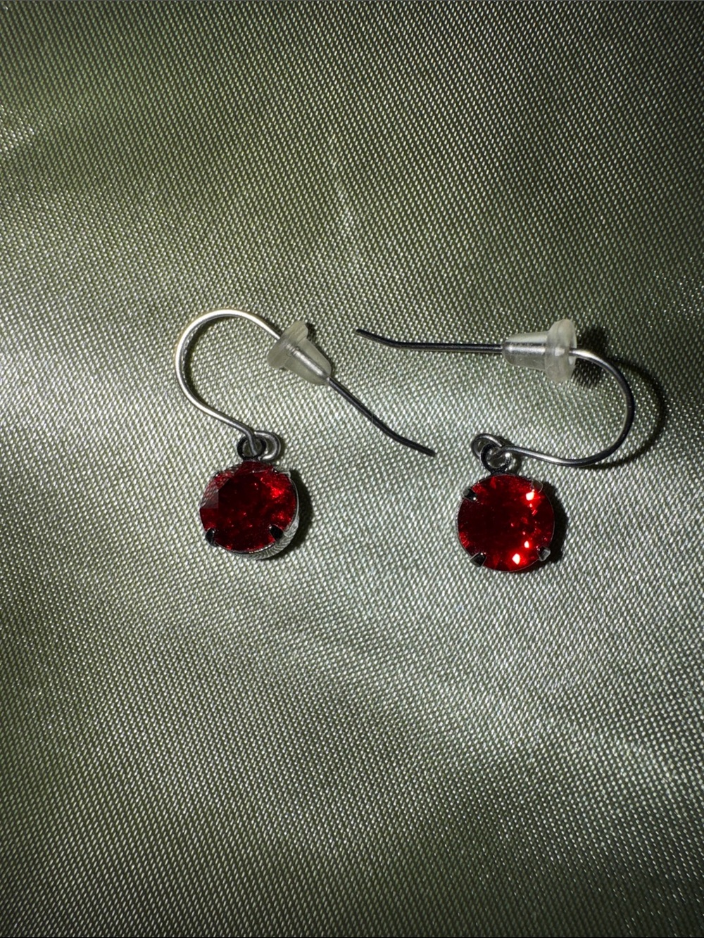 Classic Red Swaroski Crystal Drop Earrings - Women Jewelry